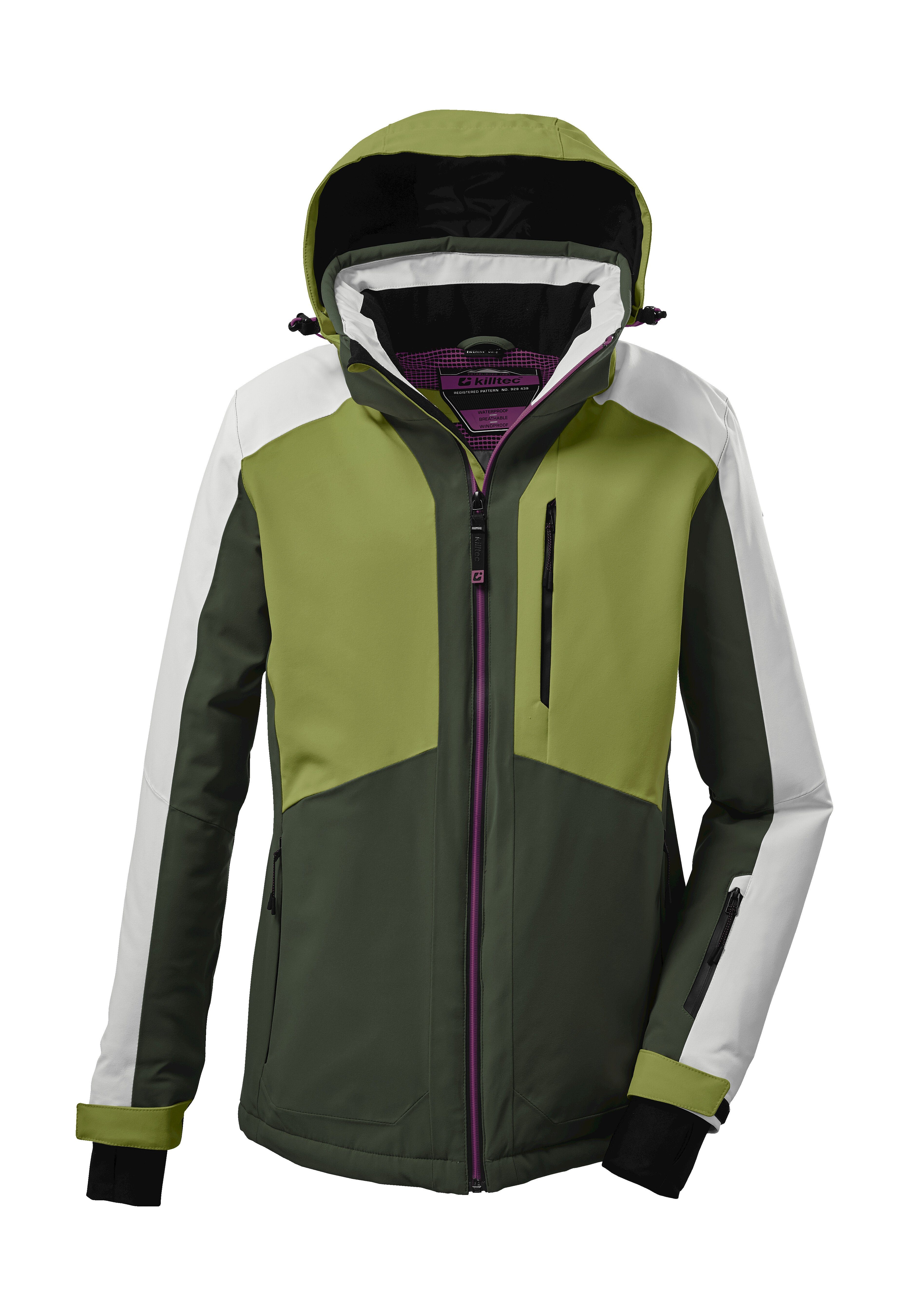 Killtec Skijacke KSW 229 WMN SKI JCKT Damen Funktionsjacke: wasserdicht, atmungsaktiv, Colourblock-Design