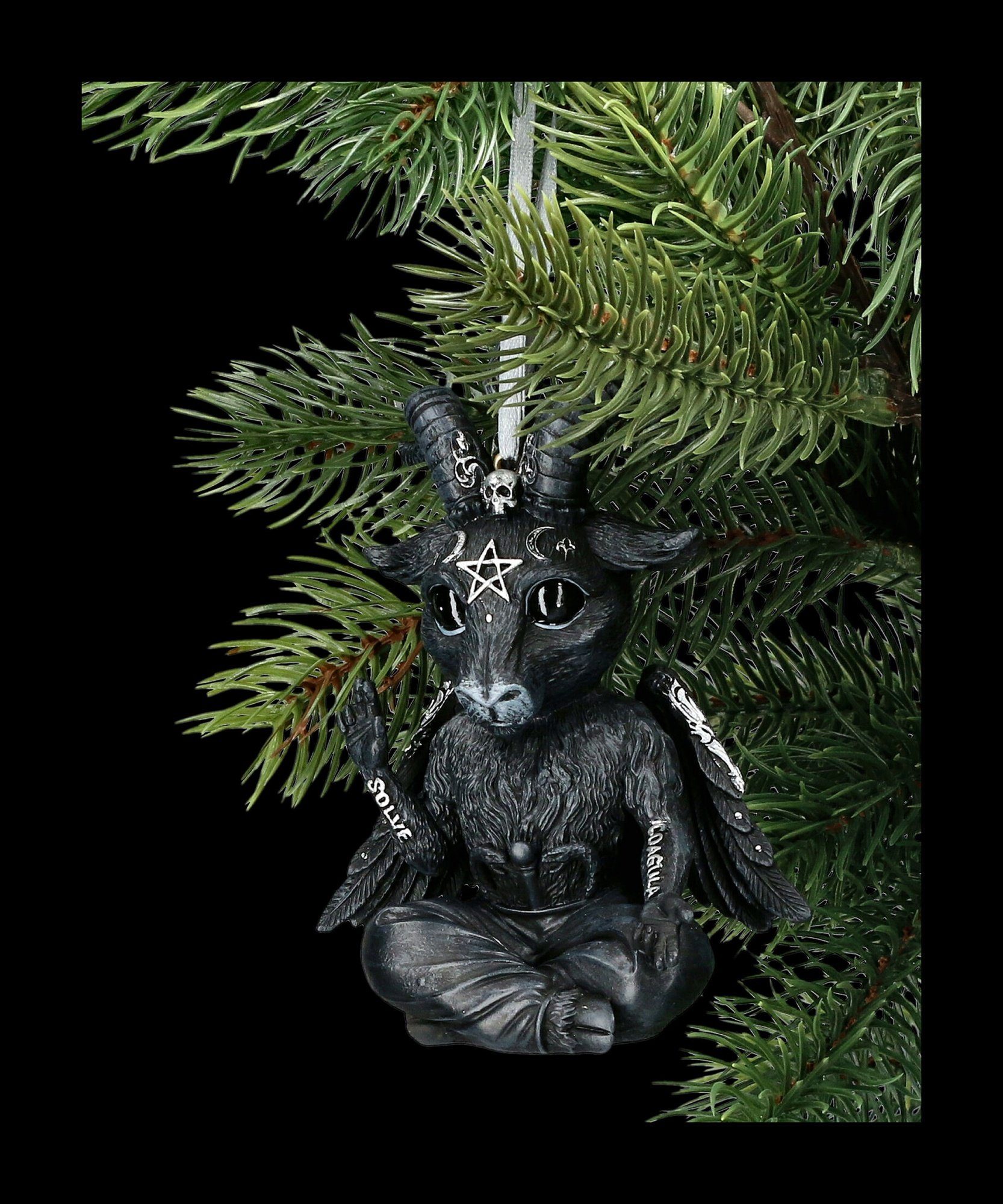 Figuren Shop GmbH Christbaumschmuck Christbaumschmuck - Baphomet Baphoboo - Fantasy Gothic Deko Weihnachten (1-tlg)