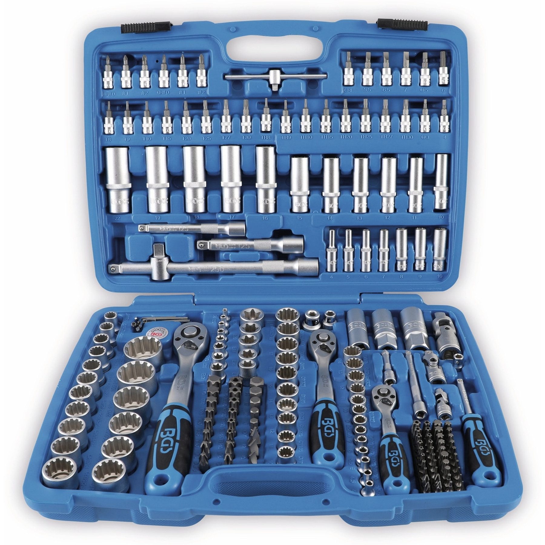 BGS technic Bit- und Steckschlüsselset BGS TECHNIC Steckschlüssel-Satz, 2247, 6,3mm (1/4), 10mm (3/8)