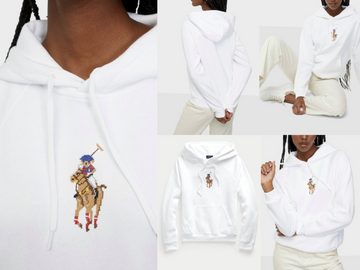 Polo Ralph Lauren Hoodie Kapuzensweater Sweatshirt Sweater Jumper Pullover Pulli Hoodie Pony Kapuze mit Kordelzug, Kängurutasche, Gesticktes Label