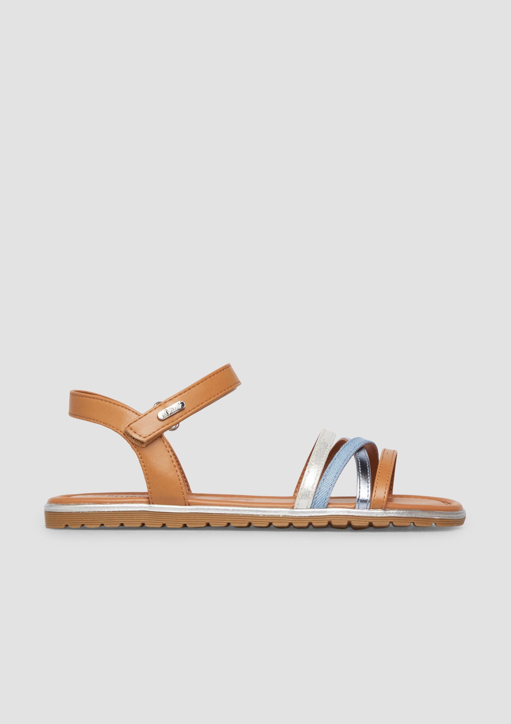 s.Oliver Sandalen Sandale Multicolor-Sandalen in Metallic-Optik