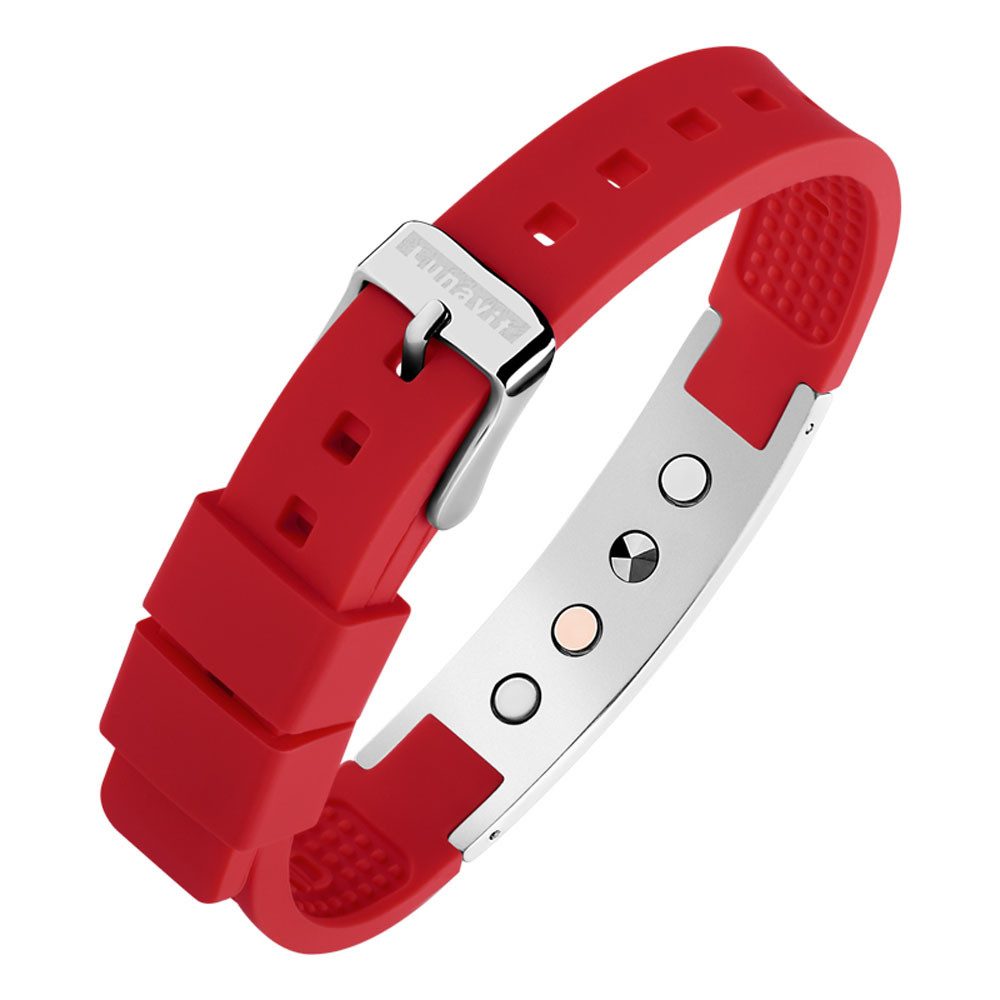 Lunavit Armband Lunavit Magnet Silikonarmband Sporty Pink günstig online kaufen