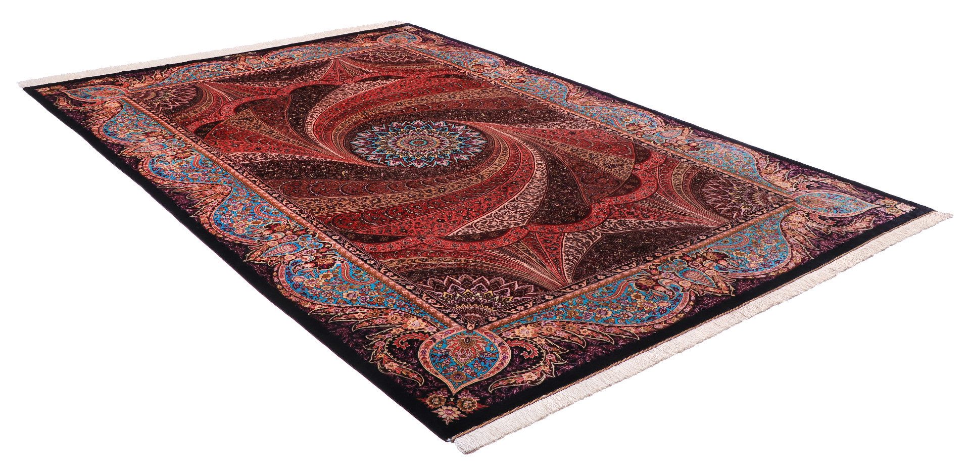 Carpet Avenue Teppich Ghom Seidenkette 299x201, Rechteck, Höhe: 3 mm