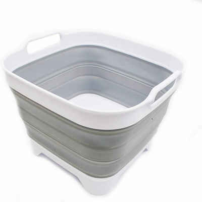 yozhiqu Waschbecken 10L Faltbare Schüssel mit Abfluss - Platzsparend und tragbar, Ideal für Camping, Reisen und den täglichen Gebrauch in der Küche