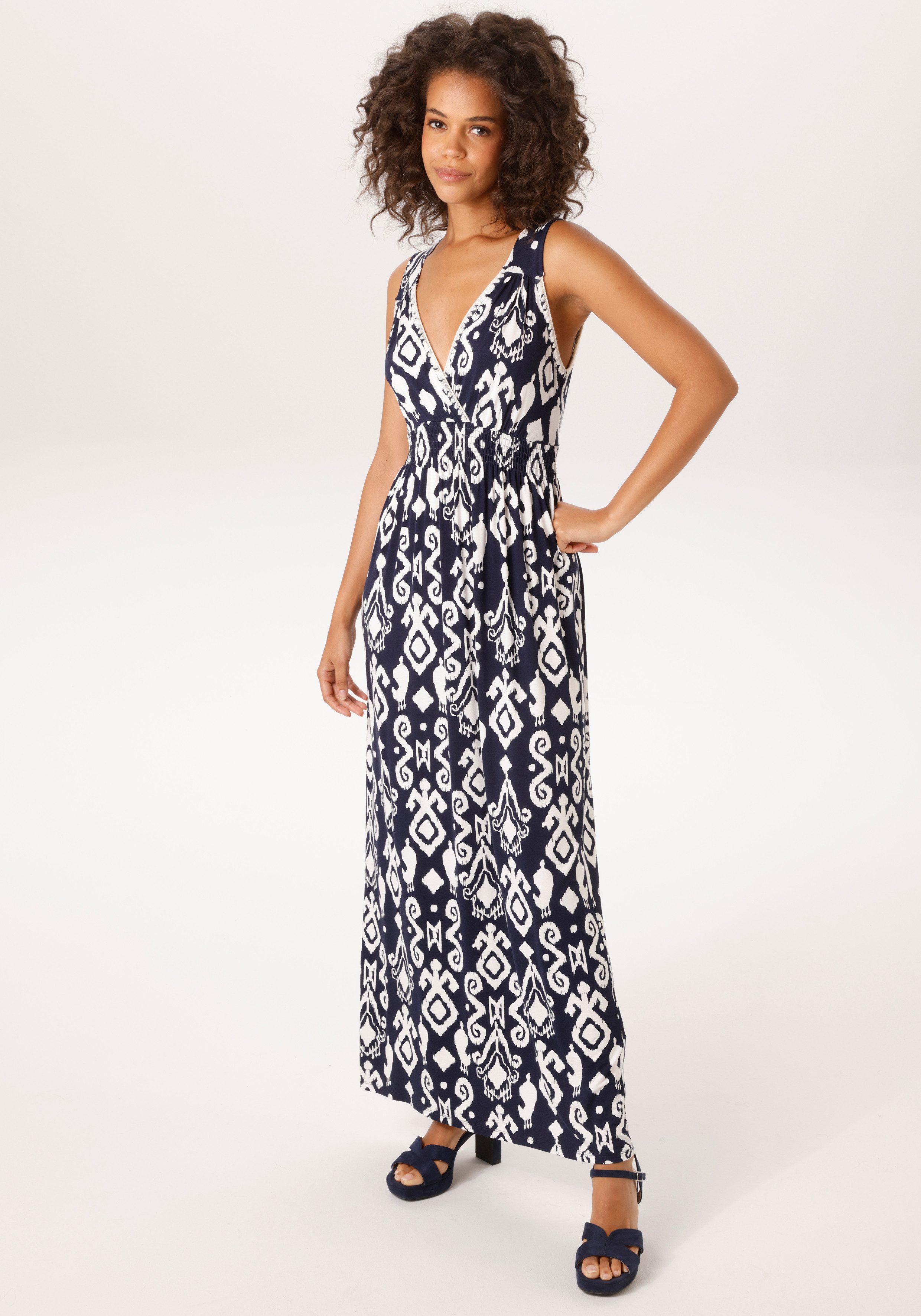 Aniston CASUAL Sommerkleid mit fantasievollem, grafischen Druck - NEUE KOLL günstig online kaufen