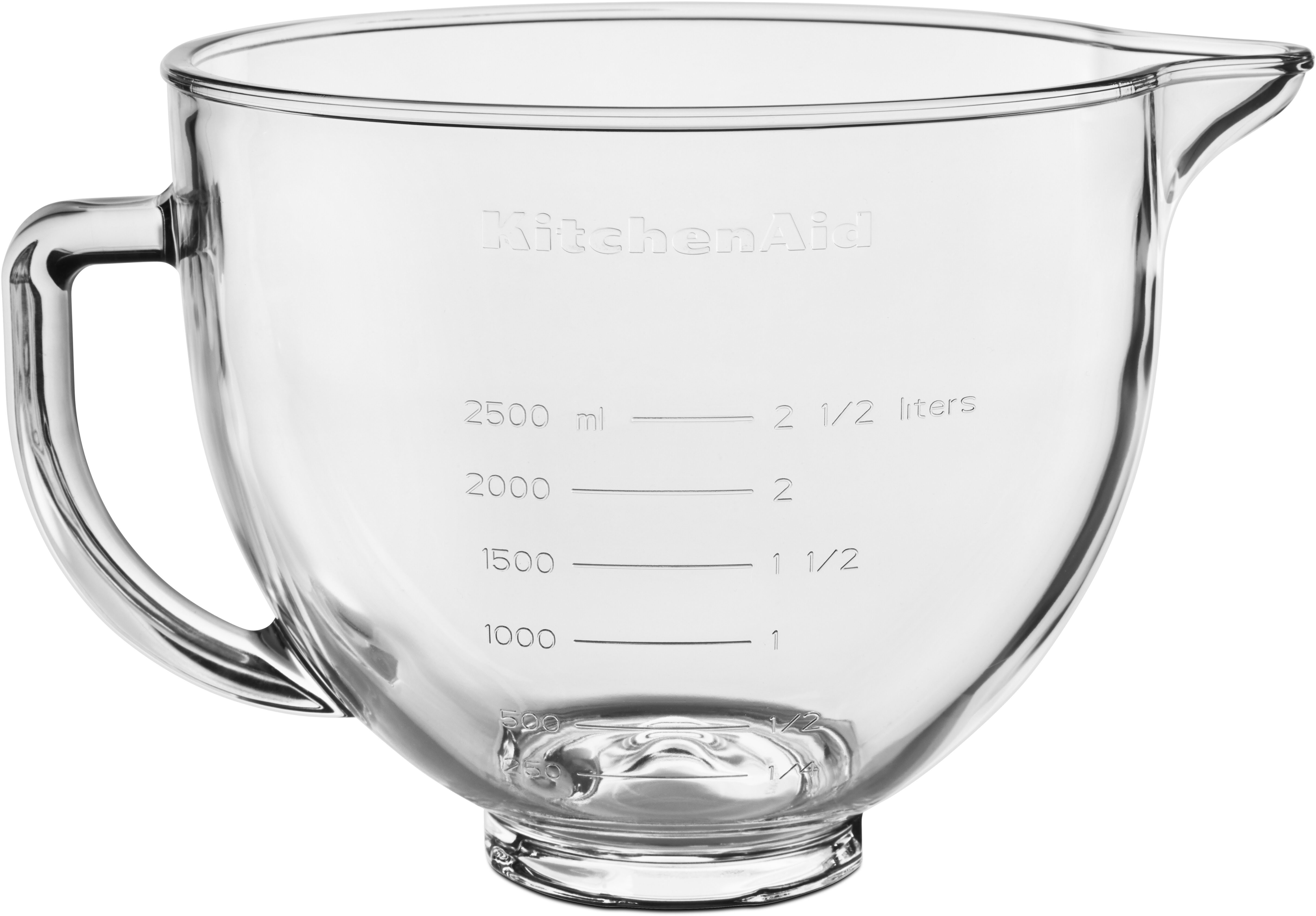 KitchenAid Küchenmaschinenschüssel 5KSM5GB für Küchenmaschine 4.3L & 4.8L, Glas