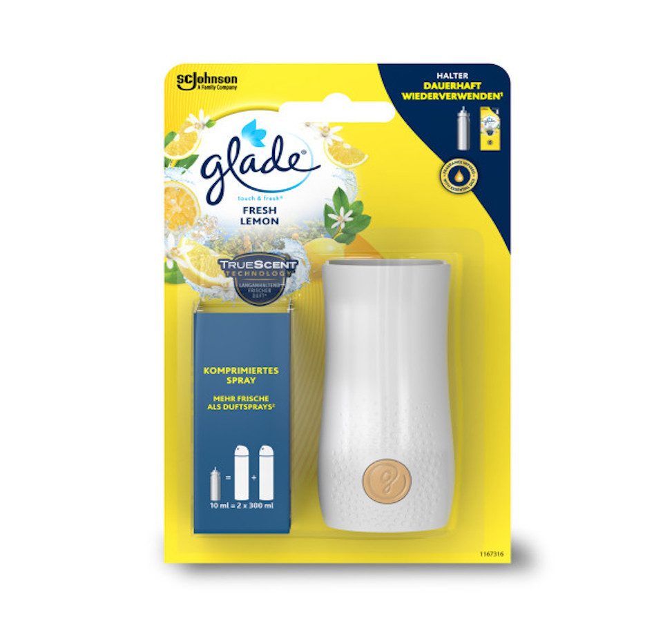 Glade Raumduft Touch & Fresh Halter inkl. 1 Nachfüller, Fresh Lemon, 10 ml
