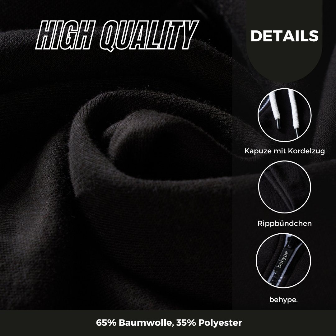 behype Kapuzensweatjacke BHSADAO Basic Kapuzenpullover Hoodie günstig online kaufen