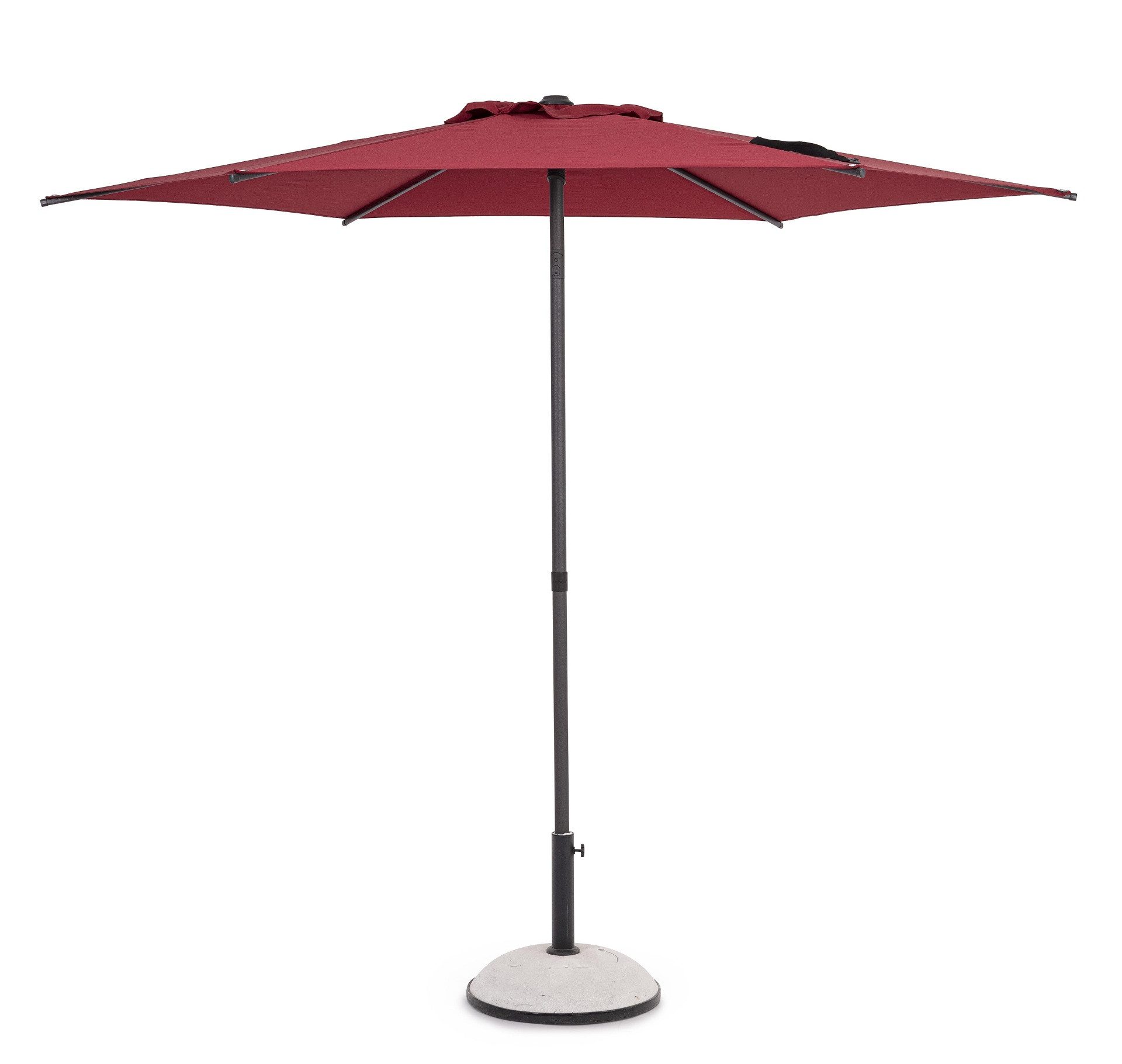 Bizzotto Sonnenschirm Samba Ø 300 cm, Rot, LxB: 220.0x270.0 cm, mit winddichtem Kamin