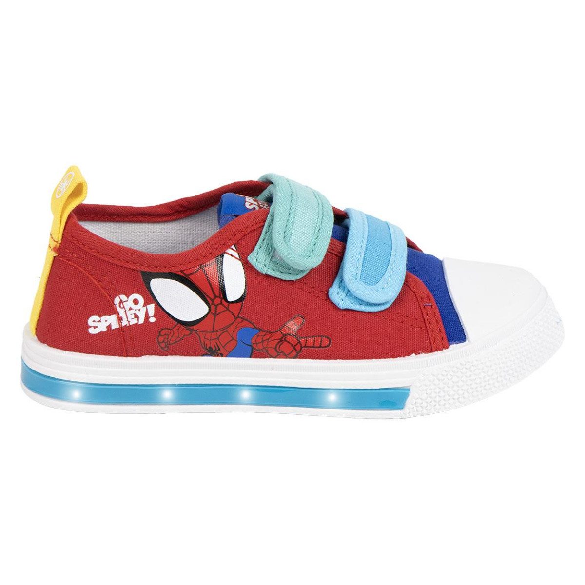 Cerda Spidey Kinder mit LED-Licht, Baumwollschuhe, Sportschuhe Jungen Sneaker
