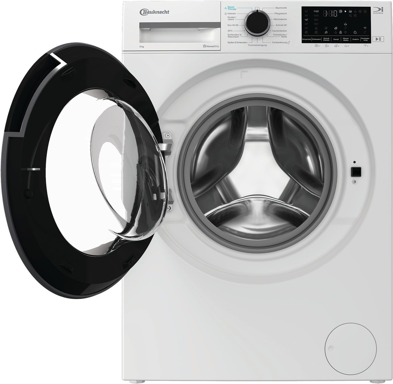 BAUKNECHT Waschmaschine B W 9A30 BS, 9 kg, 1400 U/min, Adaptive Wash – Intelligente Anpassung für perfekte Waschergebnisse