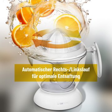 CLATRONIC Zitruspresse ZP 3066, Zitronenpresse für Früchte m. 1,2L Behälter