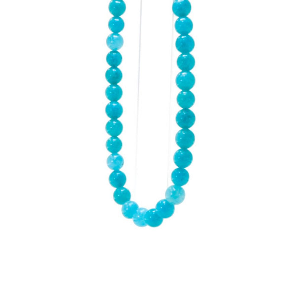 Cavill Silberkette Amazonit Halskette 925 Sterling Silber, 1,77 ct, rund, T günstig online kaufen