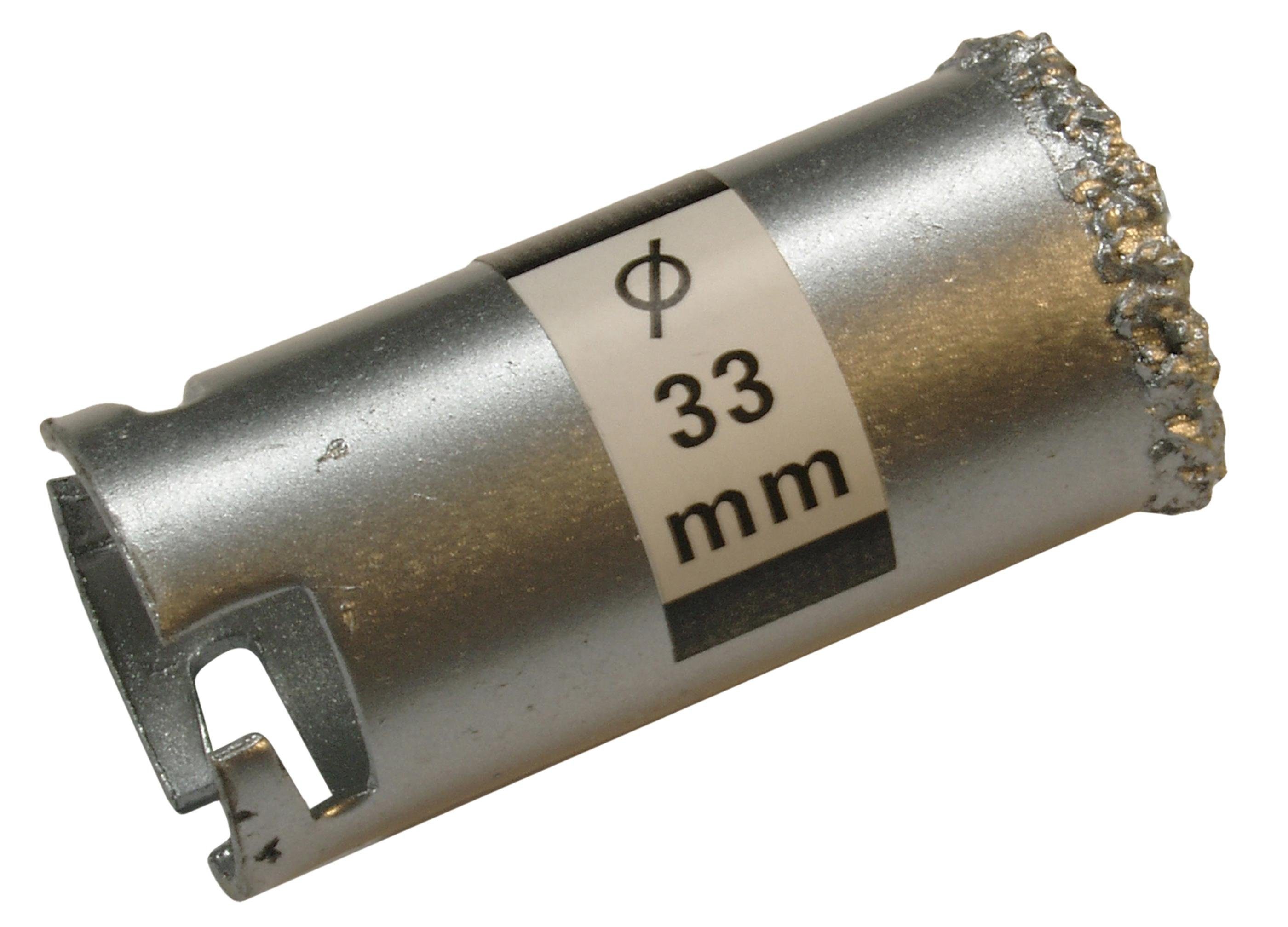 BGS technic Bohrkrone Bohrkrone für Fliesenlochbohrer, Ø 33 mm