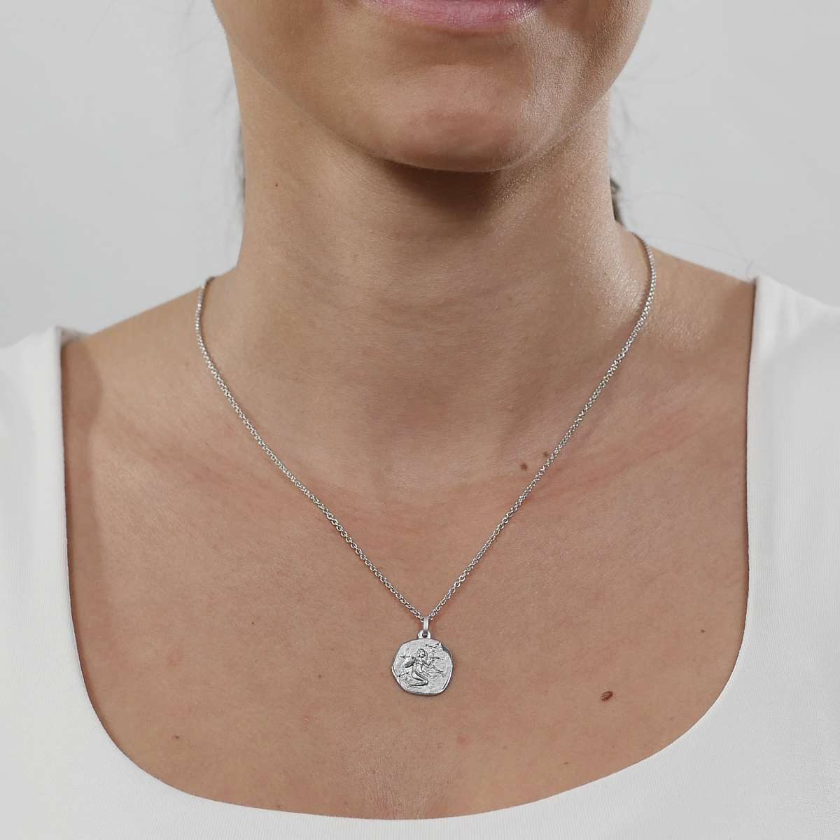 trendor Kette mit Anhänger 08441-09, Sternzeichen Jungfrau mit 925 Silber Ø 16 mm – Bild 5 von 5
