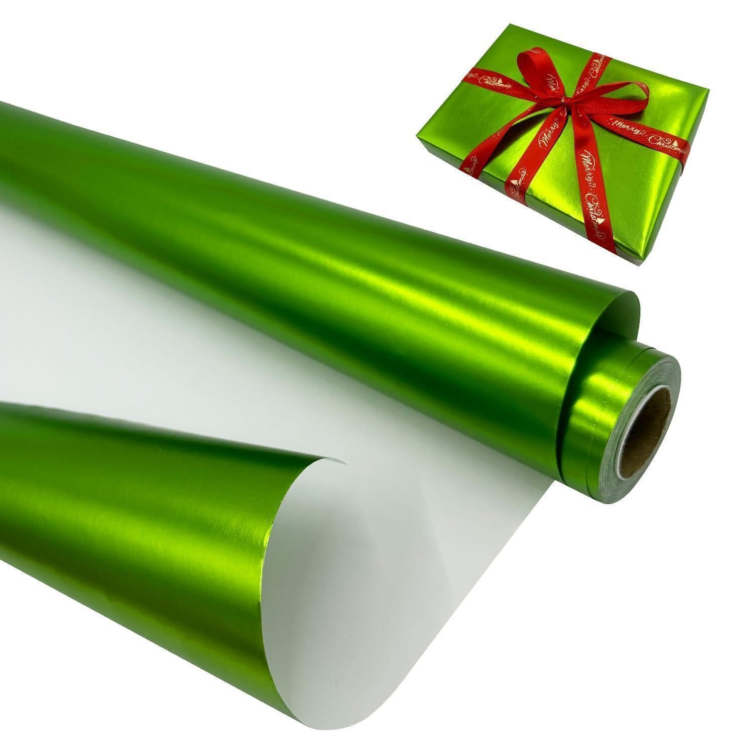 LuxusKollektion Geschenkpapier Geschenkpapier Rolle 43cm x 12m Matt Grün
