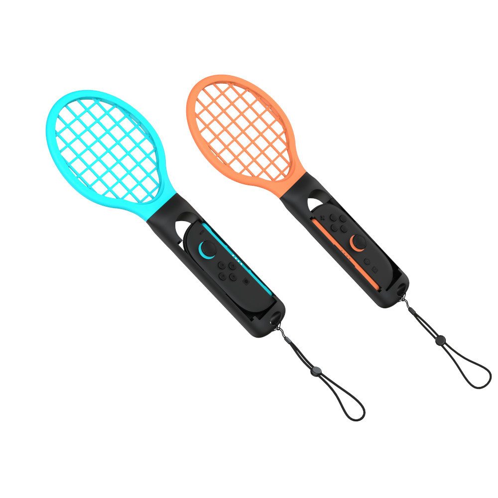 YAXO Tennis Pro Aufsatz für Joy-Con Switch 2 ergonomisch OLED 2er Set Zubehör Nintendo (Joy-Con Sport-Aufsatz 2er, 2 St., Mit Adapter)
