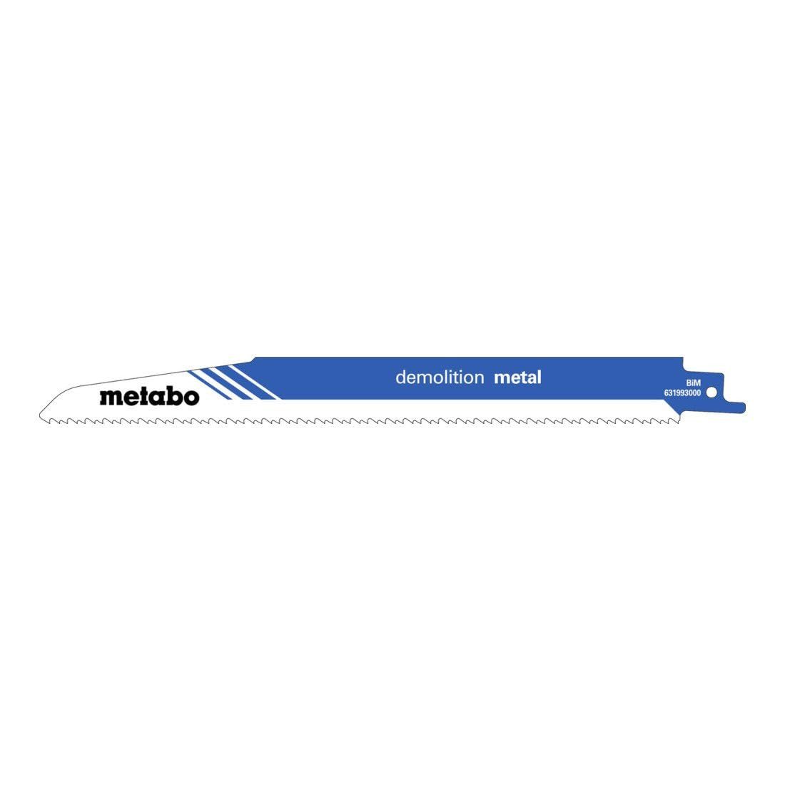 metabo Säbelsäge Metabo 5 Säbelsägeblätter "demolition metal" 225 x 1,6 mm, BiM, 2,5+3