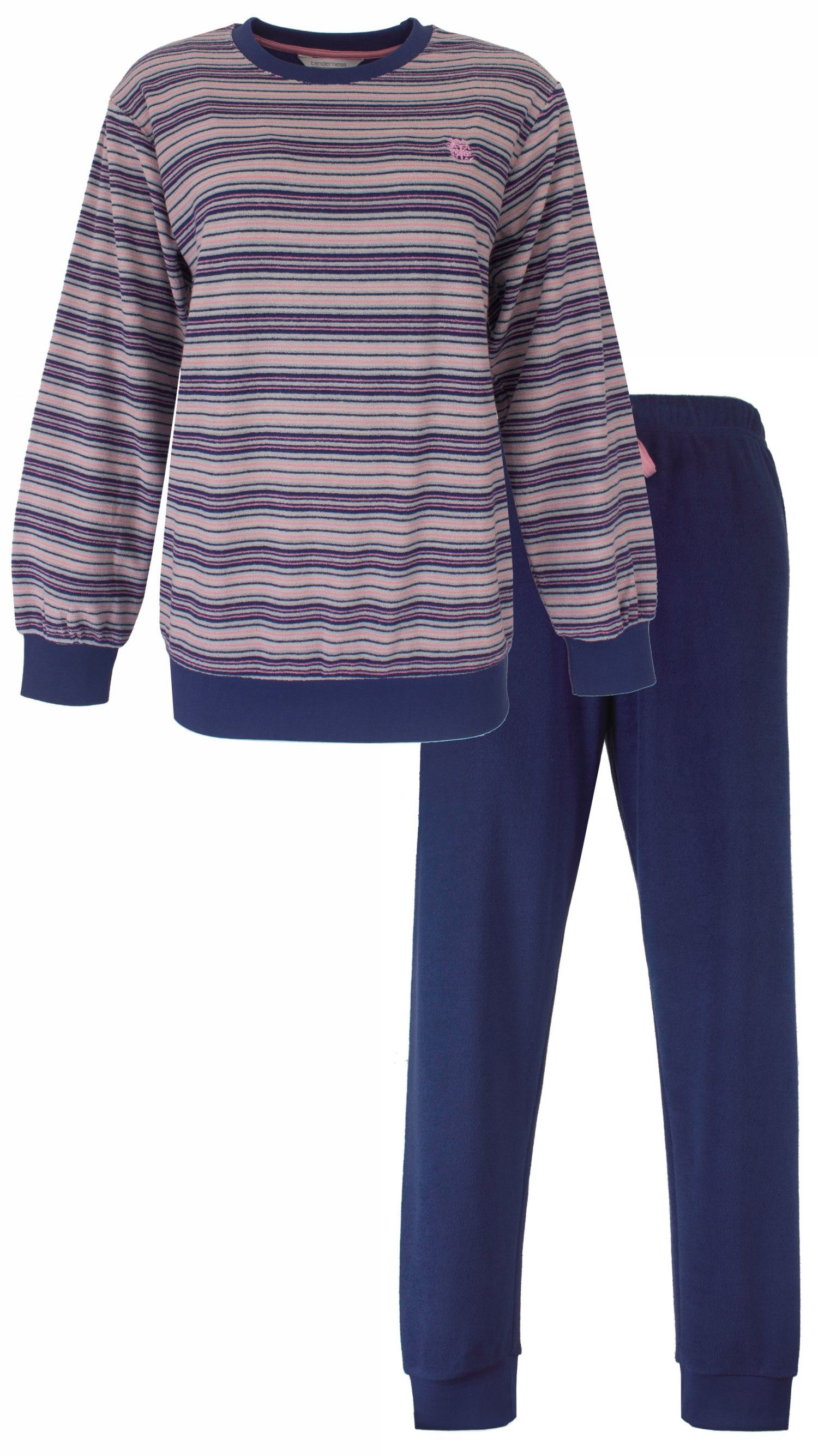 Tenderness Schlafanzug Daman Frottee Pyjama (2 tlg) kuschelige Qualität günstig online kaufen