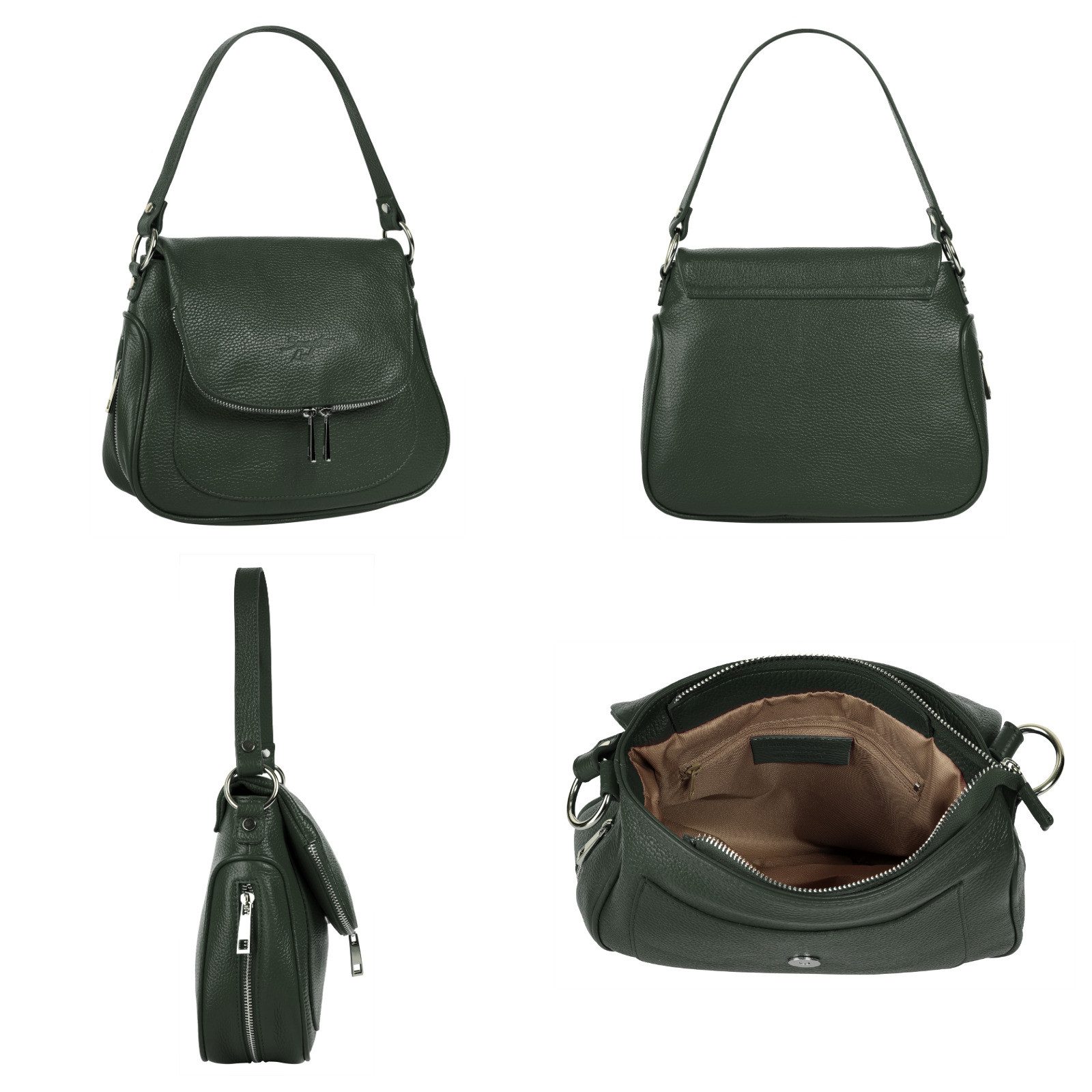 Samantha Look Umhängetasche, echt Leder, Made in Italy günstig online kaufen