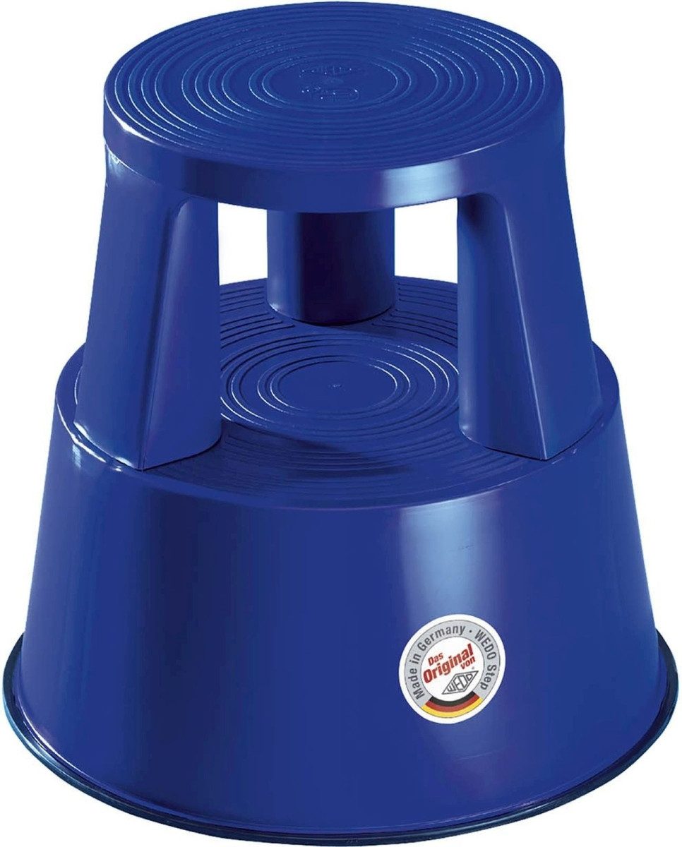 WEDO Klapptritt Rollhocker Kunststoff Step blau