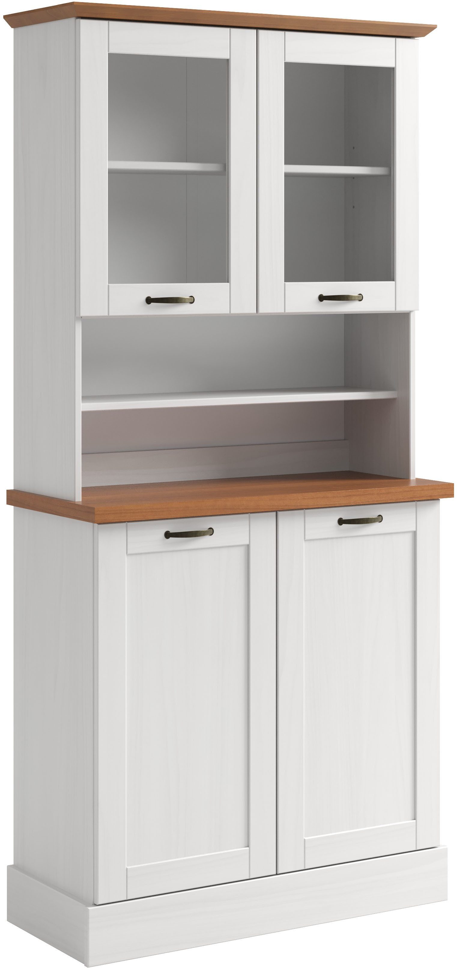 Home affaire Küchenbuffet Teramo Breite/Höhe 86/181 cm, mit Metallgriffen