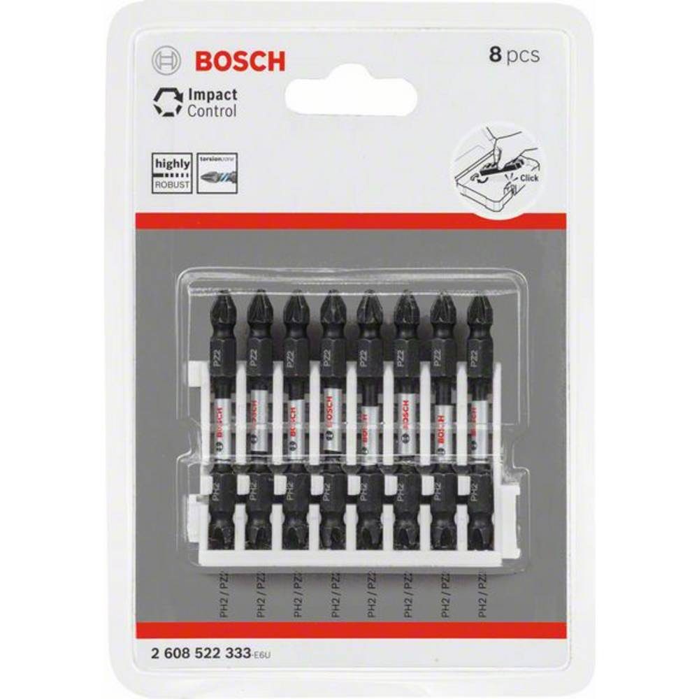 BOSCH Bit-Set Doppelklingen Schrauberbit-Set Impact Control