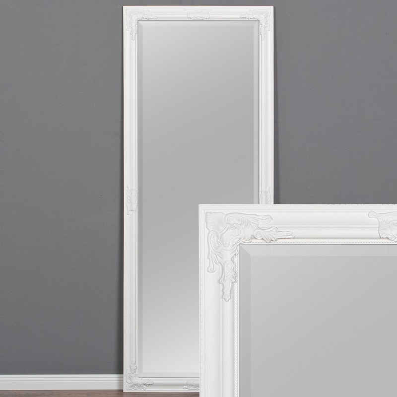 LebensWohnArt Wandspiegel »Spiegel BESSA barock pur weiß 180x70cm«