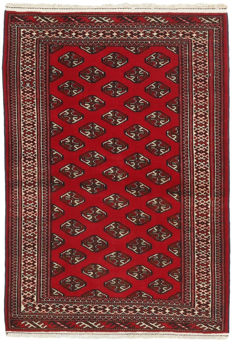 Orientteppich Turkaman 101x143 Handgeknüpfter Orientteppich / Perserteppich, Nain Trading, rechteckig, Höhe: 6 mm