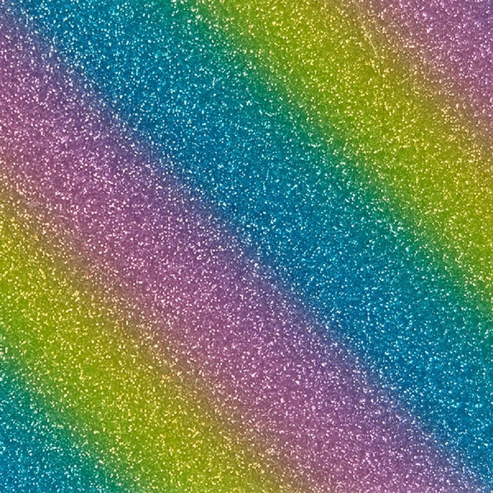 Hilltop Transparentpapier Twinkle Glitterelementen mit Flexfolie Rainbow eingebetteten