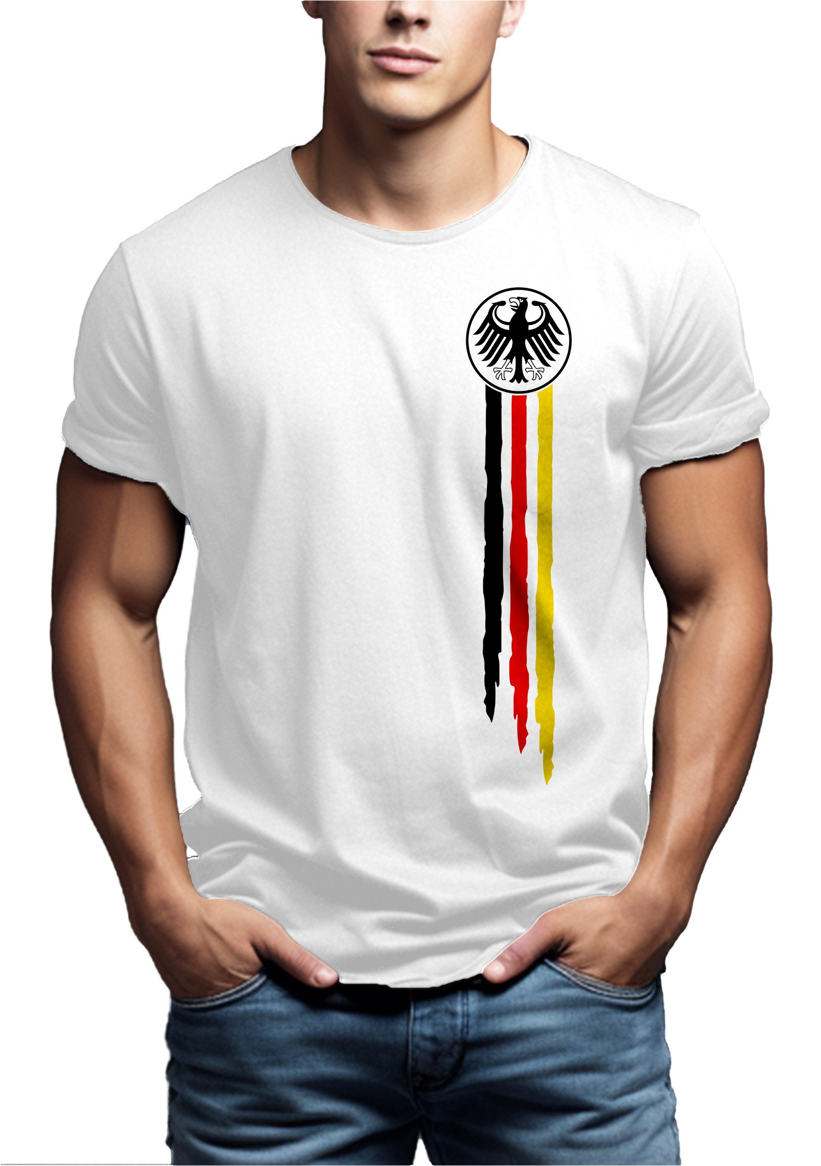 MAKAYA Print-Shirt Bundesadler Deutschland Fußball Trikot günstig online kaufen