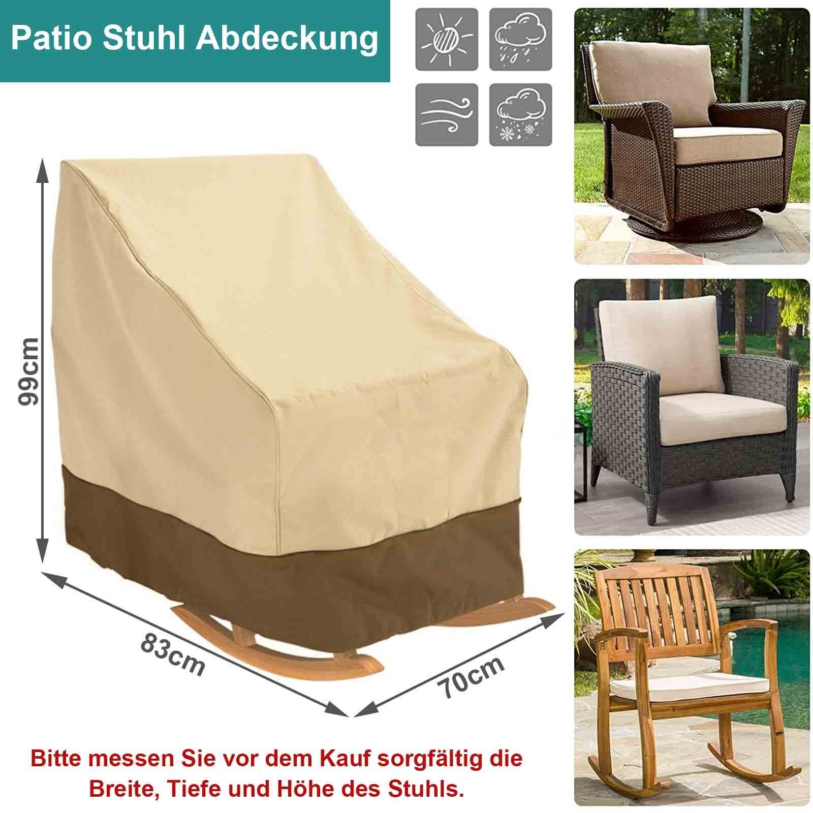 für Outdoor-Stuhl Möbel Rasen Sunicol Beige, Abdeckung, Anti deckt Ultraviolet, Terrasse wasserdicht, Gartenmöbel-Schutzhülle