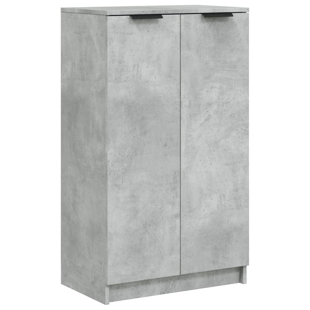 vidaXL Schuhschrank Schuhregal Betongrau 59x35x100 cm Holzwerkstoff