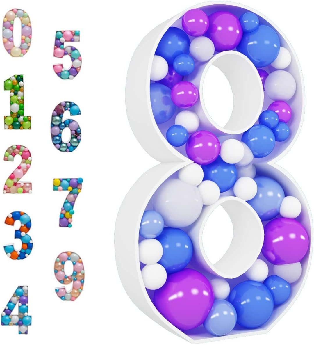autolock Luftballon Mosaik-Ballonrahmen, ballonhalter,beleuchtetes Festzelt, Dekorationen 8