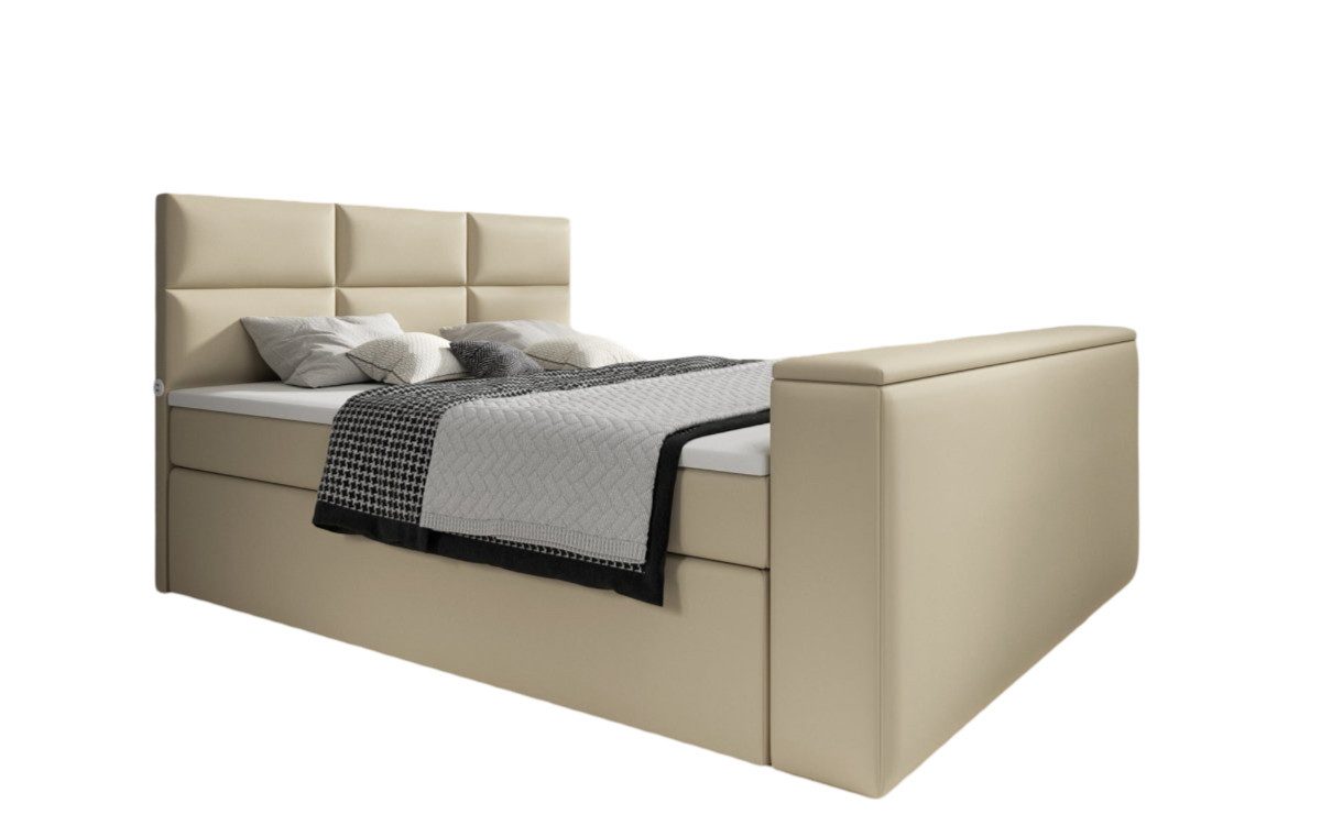Luxusbetten24 Boxspringbett Carre, mit TV Lift, günstig online kaufen
