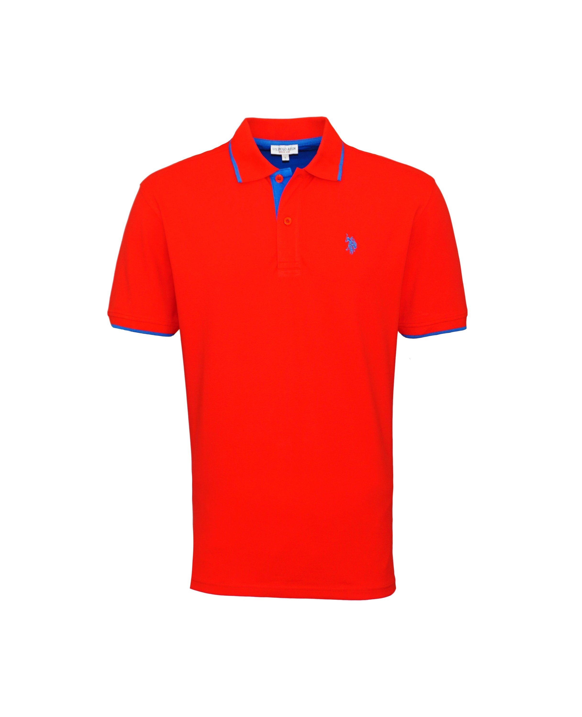 U.S. Polo Assn Poloshirt Shirt Poloshirt Fashion Polo Shortsleeve (1-tlg) rot