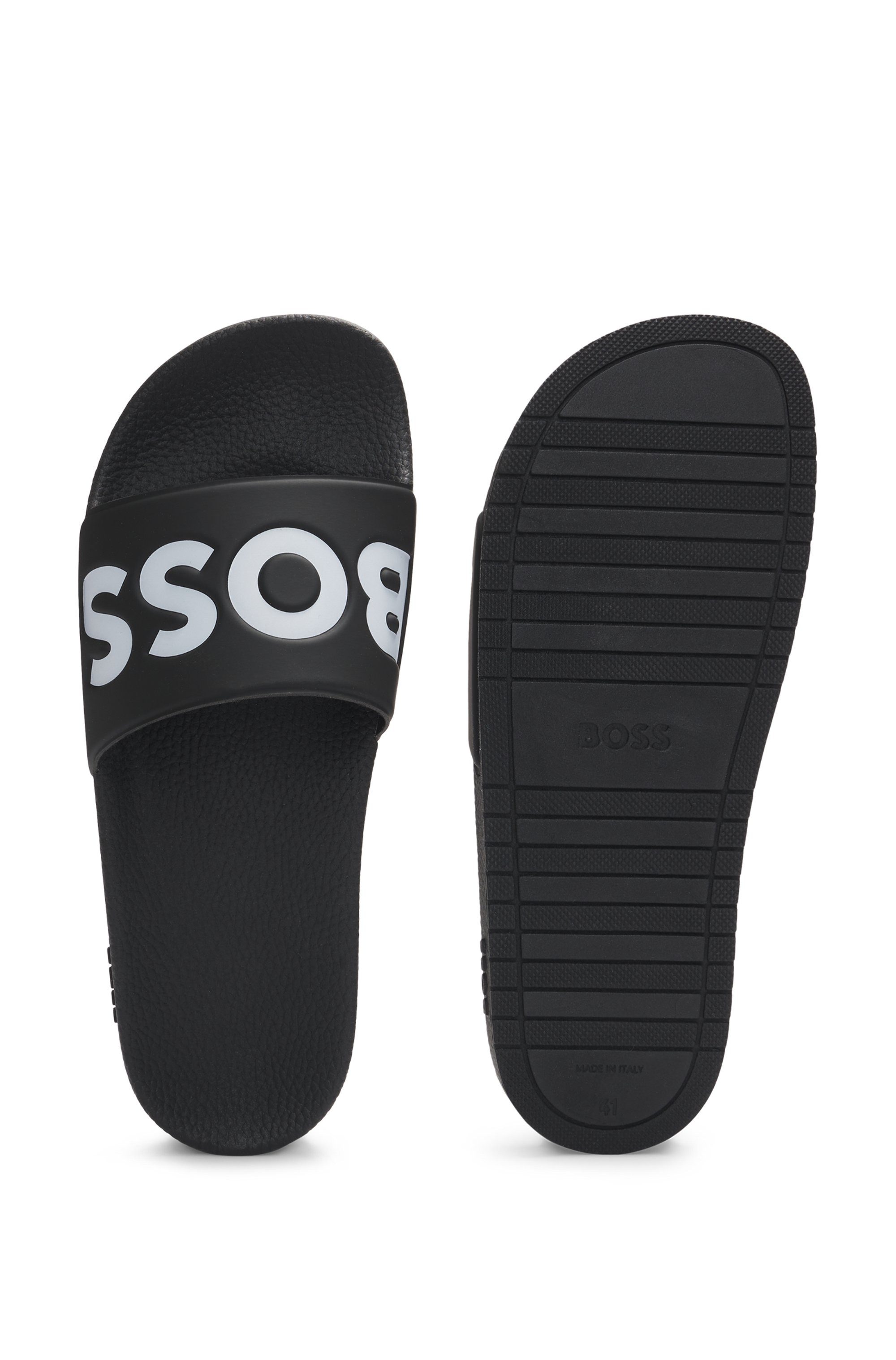 BOSS Aryeh Slid Badepantolette, Poolslides, Schlappen, günstig online kaufen