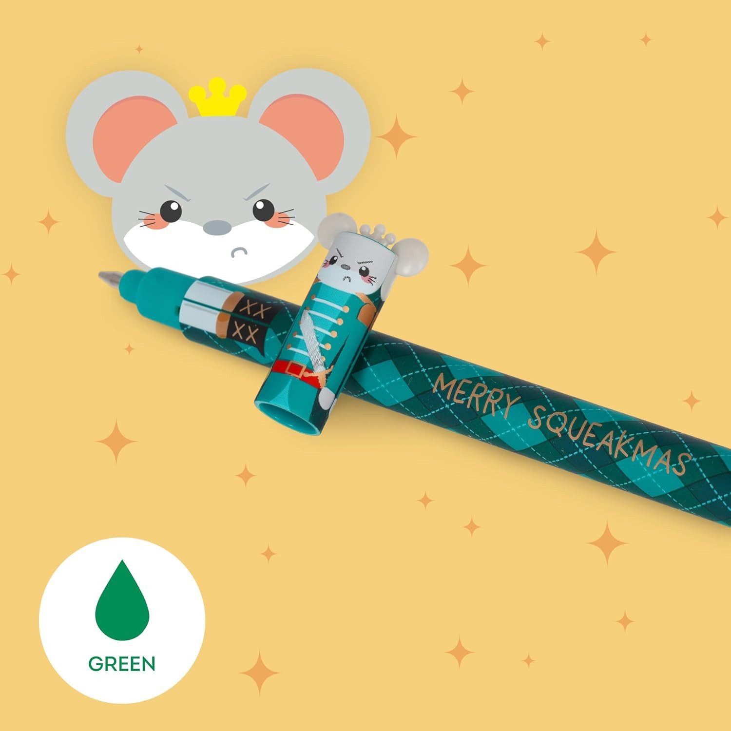 Legami Gelschreiber Set mit 3 löschbaren Gelstiften, Weihnachtsedition, (3-tlg)