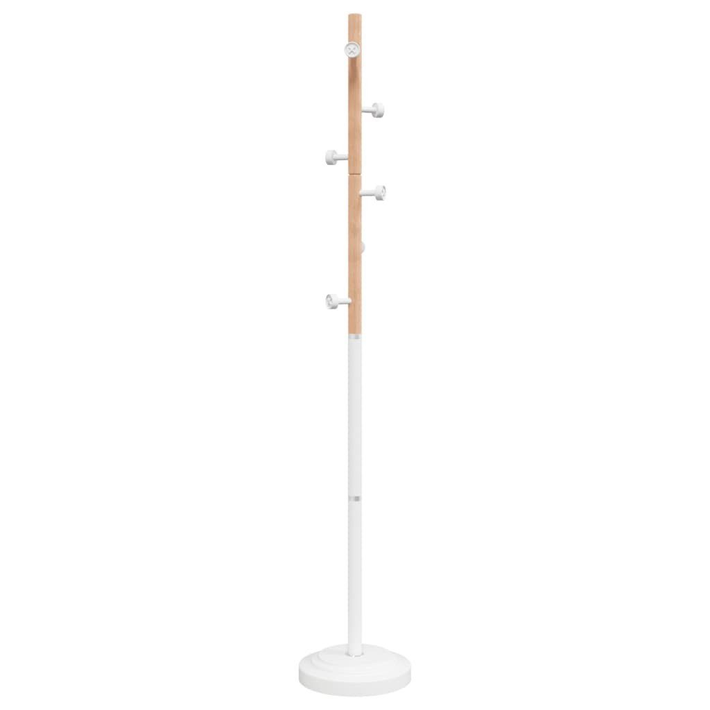 vidaXL Garderobenständer Garderobenständer Weiß 177 cm Pulverbeschichtetes Eisen, (1 St)