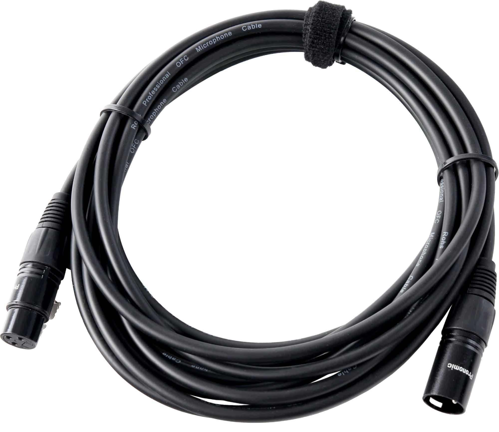 Pronomic Mikrofon DM-66 Elvis Rockabilly Dynamisches-Mikrofon (Spar-Set inkl. Mikrofonständer und XLR-Kabel, 3-tlg), Vocal Mikrofon für Sprache und Gesang
