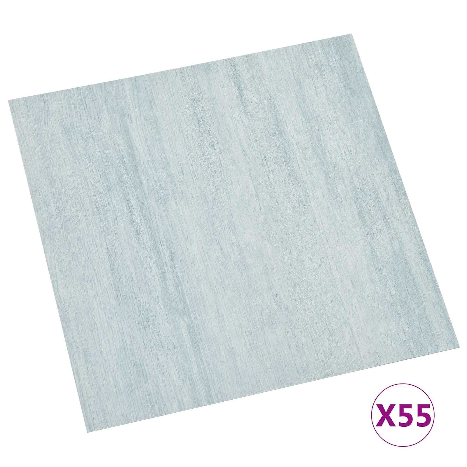 vidaXL Vinyllaminat 5,11 mÂ² Selbstklebende Bodenplanken 55er Set Grün 5,11 m² VinylPVC