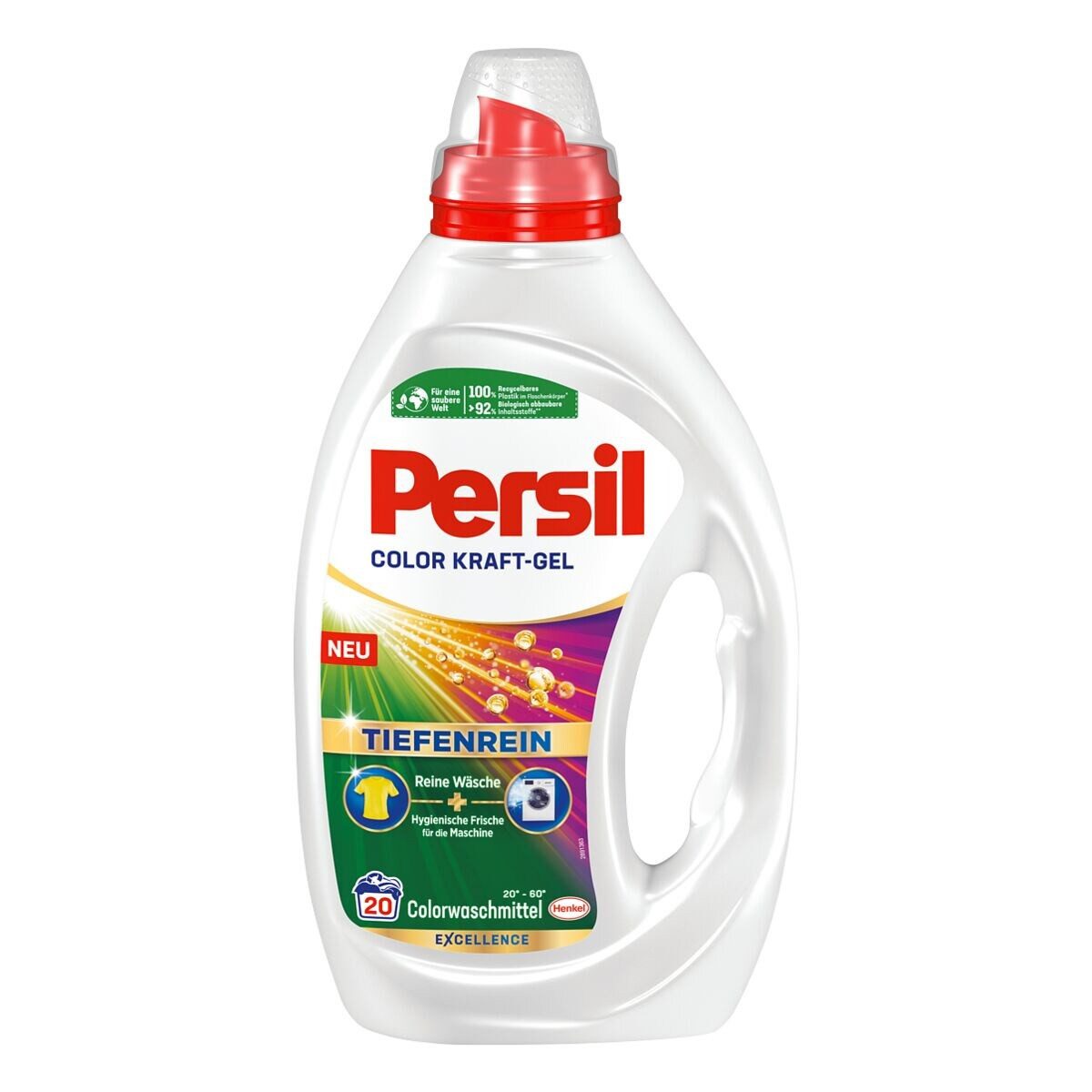 Persil Color Kraft-Gel - Tiefenrein Colorwaschmittel (20 WL, 900 ml)