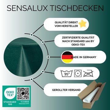 Sensalux Tischdecke Sensalux Tischdecke, abwaschbar, Vorteilspack, 10 Stück, 1m x 1m, Grün