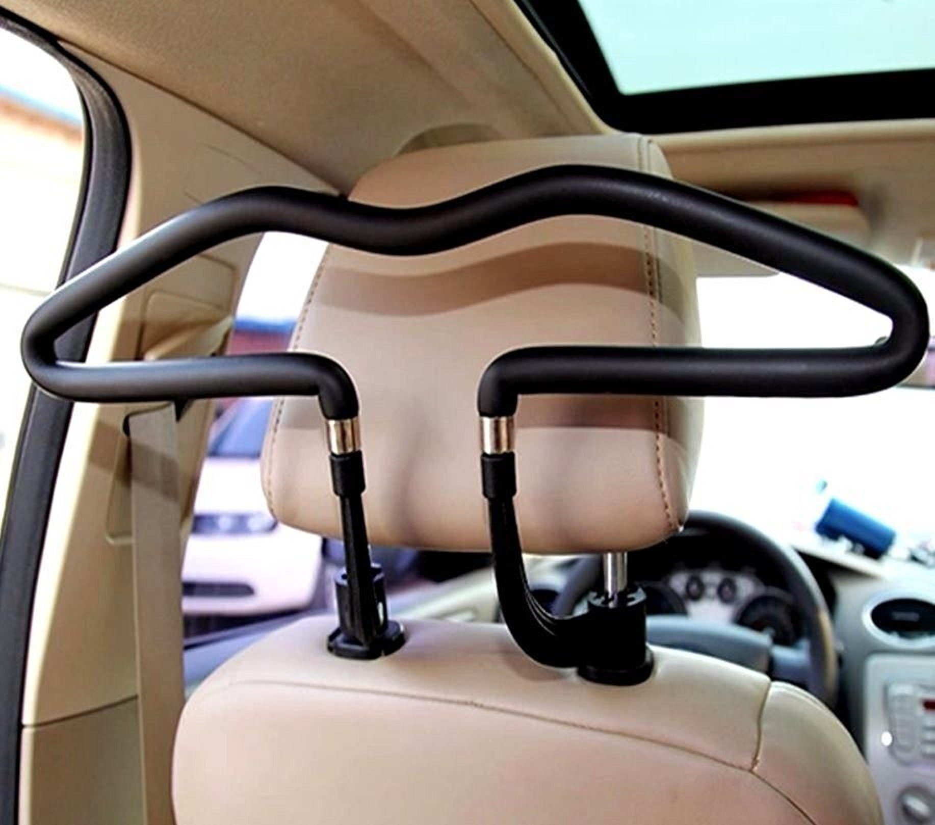 BAYLI Autokleiderbügel 2er Set Business Autokleiderbügel für Kopfstütze, Universal KFZ Reise