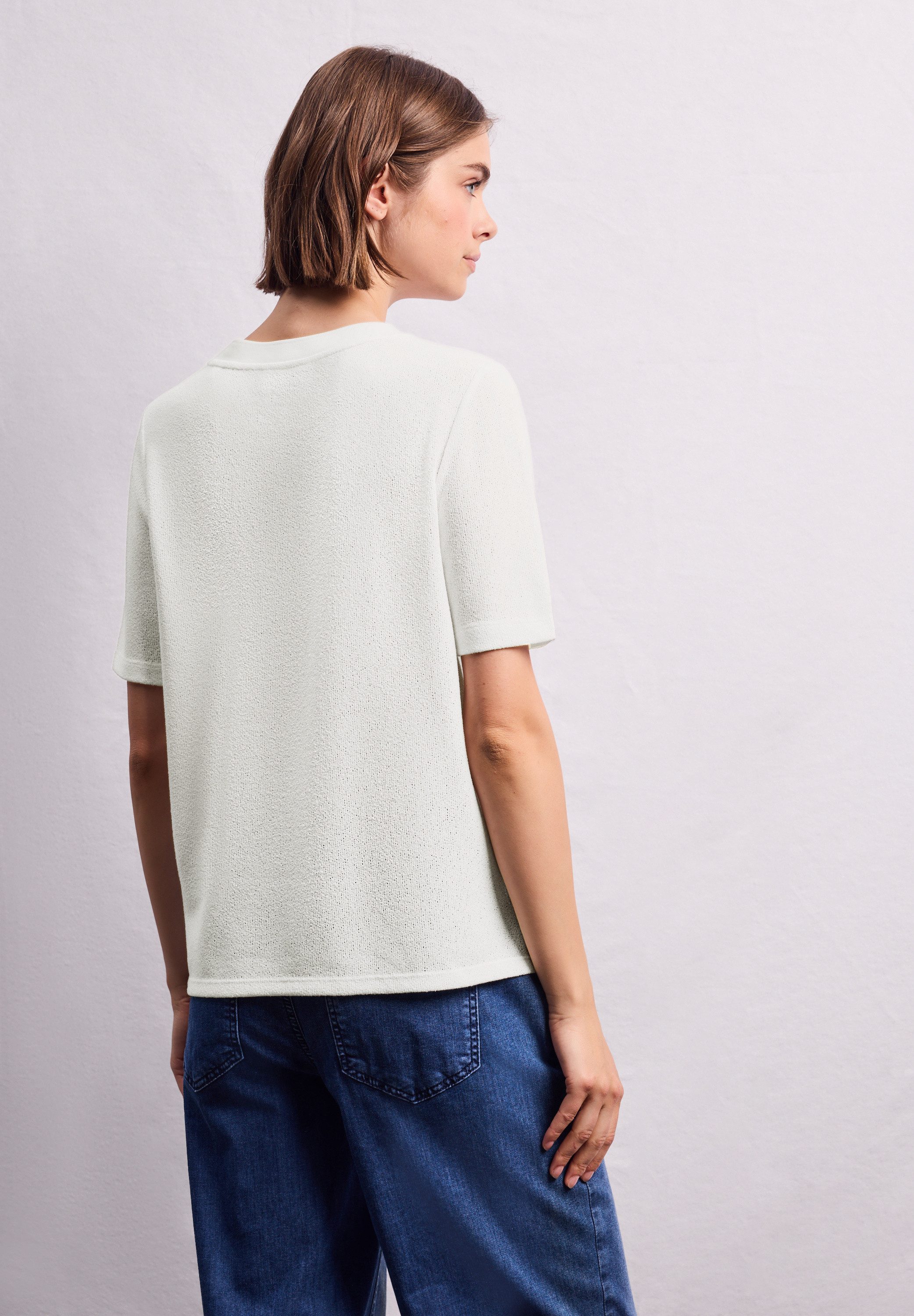 STREET ONE STUDIO T-Shirt aus elastischem günstig online kaufen