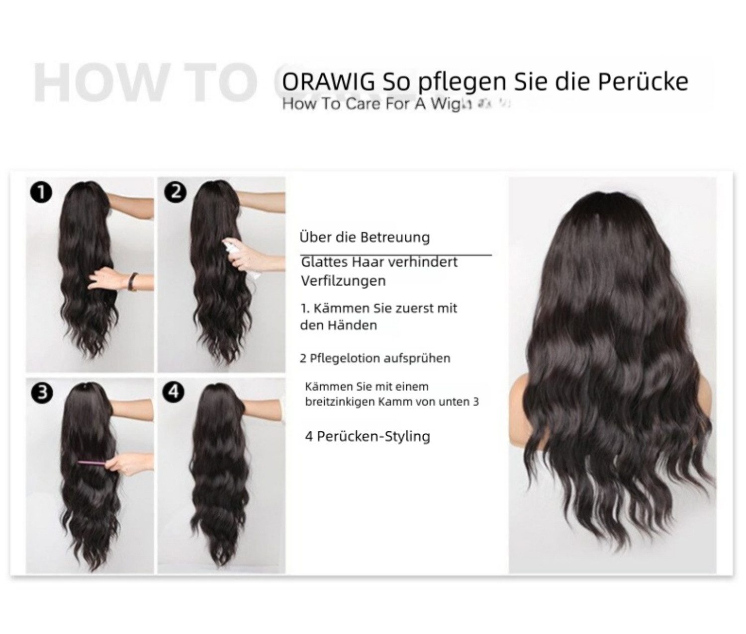 VEKROBOT Toupet Gestufte Naturlook Perücke Kurzes Damen-Vollcap mit verlaufendem Pony