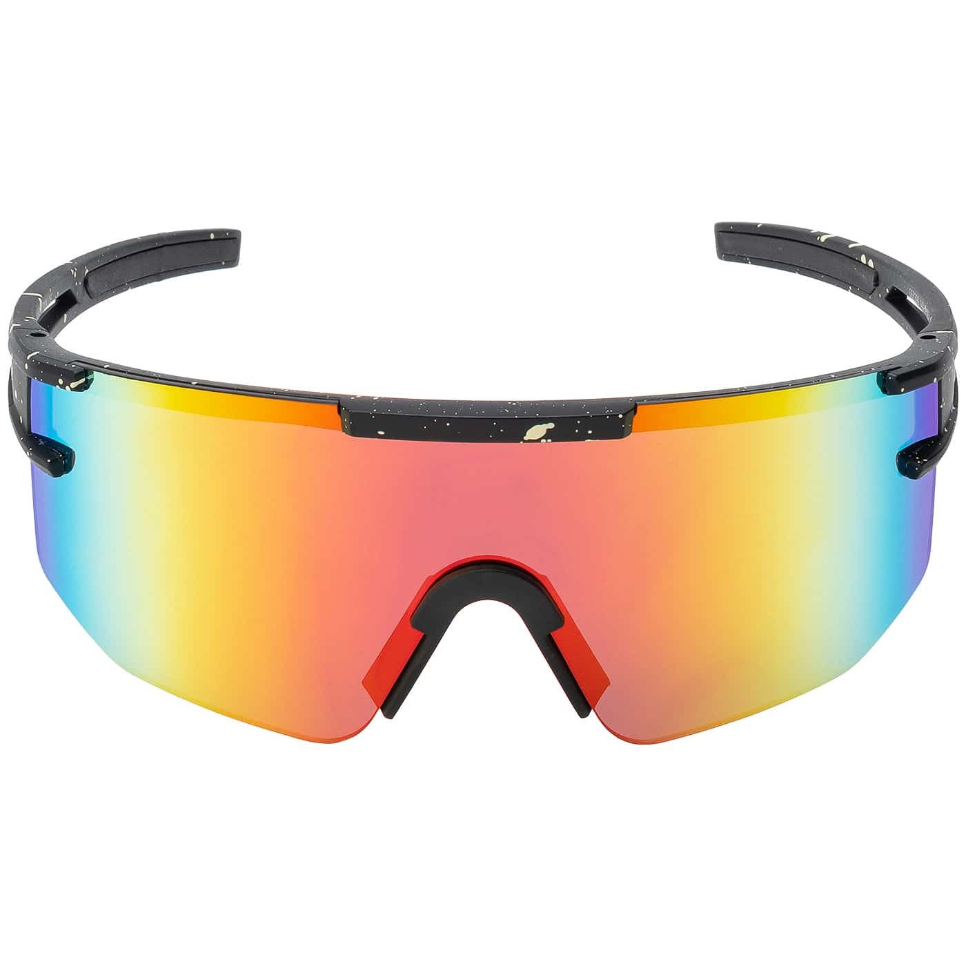 BEZLIT Eyewear Pilotenbrille Unisex Sonnenbrille Sportlich verspiegelt (1-St) mit schwarzen Linsen, Rot/Gelb, Blau und Blau Lila