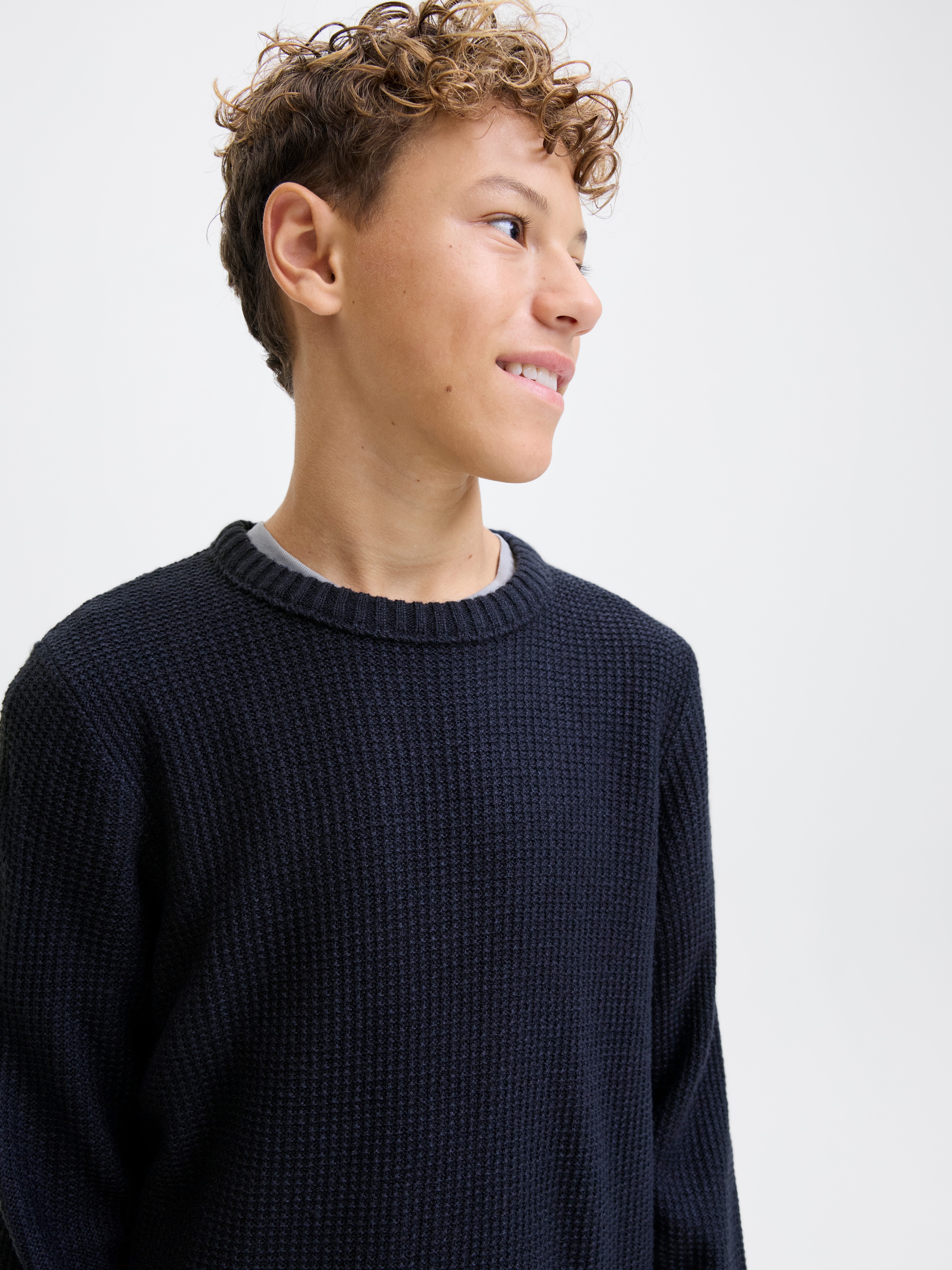 Jack & Jones Junior Rundhalspullover JJROY KNIT CREW NECK AW25 JNR – Bild 2 von 5