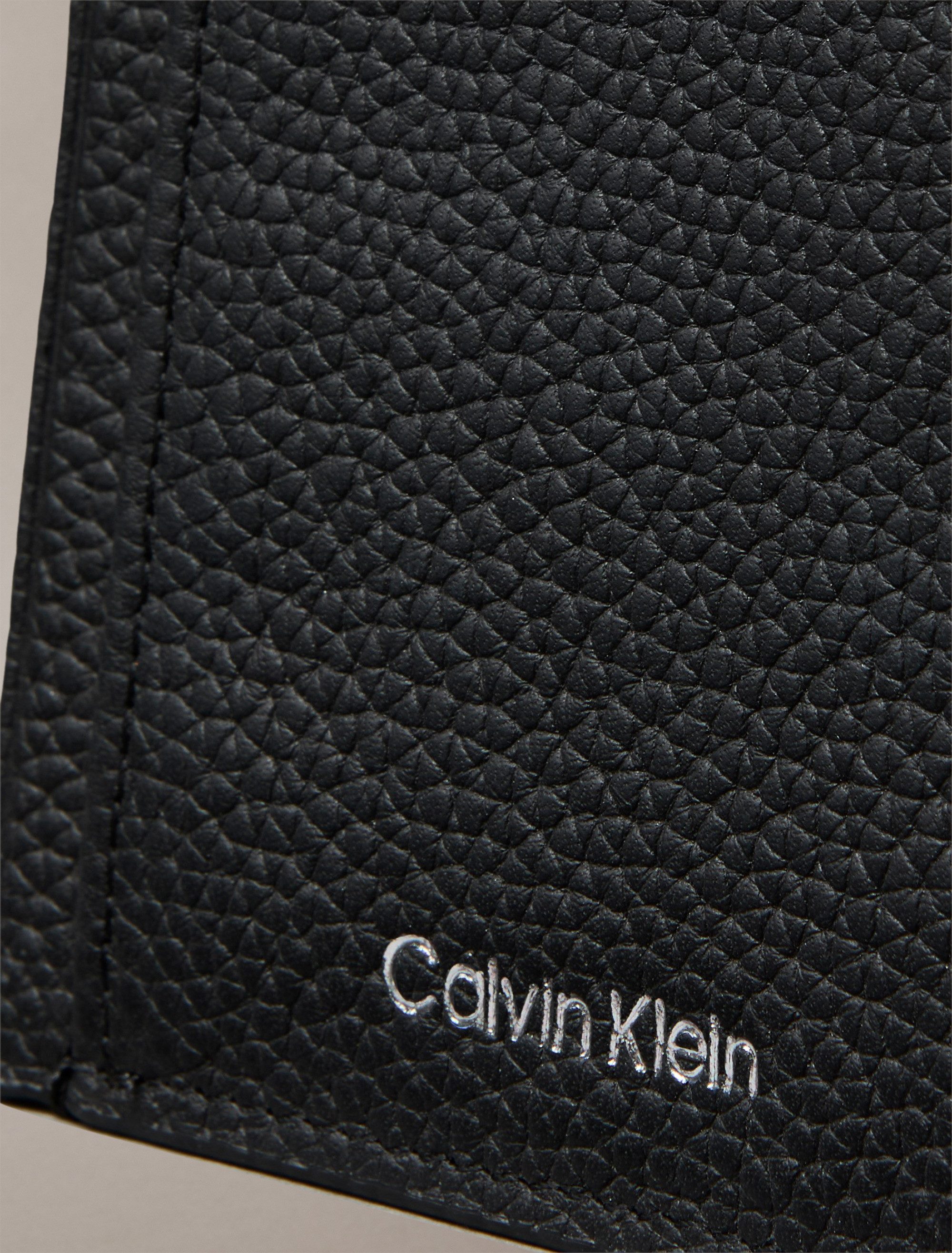 Calvin Klein Kartenetui FOIL EMBOSS NS ZIP CARD CASE, Unisex Minigeldbeutel, Portemonnaie mit CK-Schriftzug