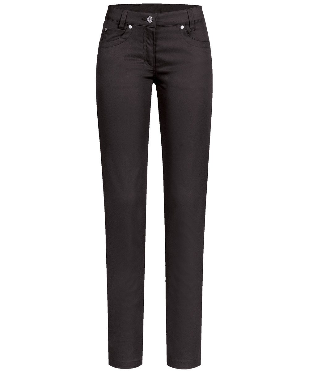 GREIFF 5-Pocket-Hose Greiff Corporate CASUAL Damen Hose 5-Pocket Regular-Fit Schwarz 38